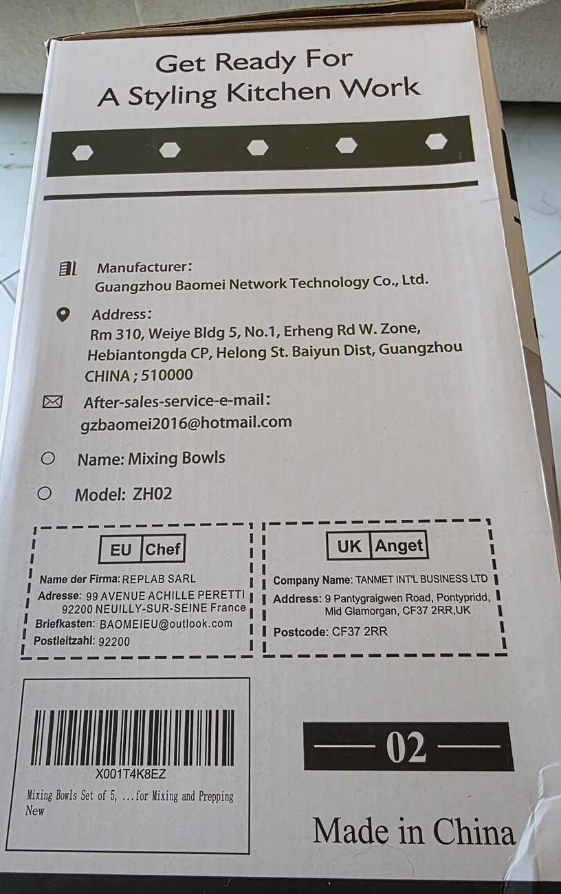 Wildone box panel listing manufacturer Guangzhou Baomei Network Technology and model ZH02